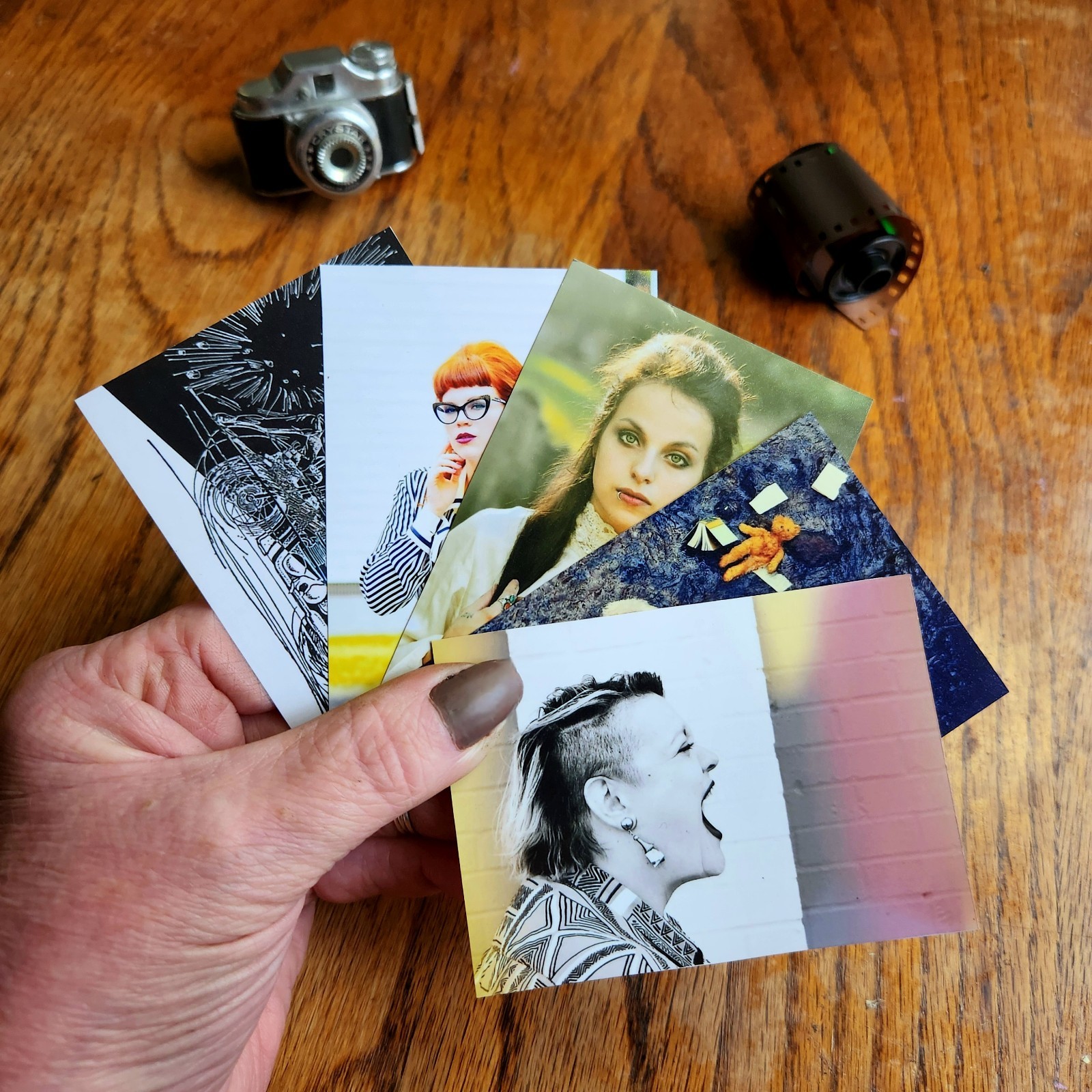 ACEO Limited Edition Film Photography Signed & Numbered Analog Motorcyle Mouse