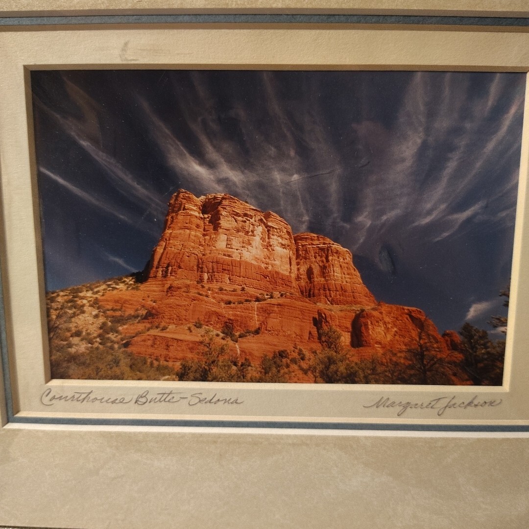 Courthouse Butte Sedona Arizona Matted Original Photo-Margaret L. Jackson signed