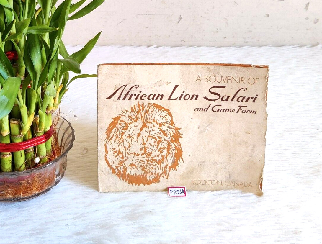 1974 Vintage Souvenir Of African Lion Safari & Game Farm Rockton Canada PP562