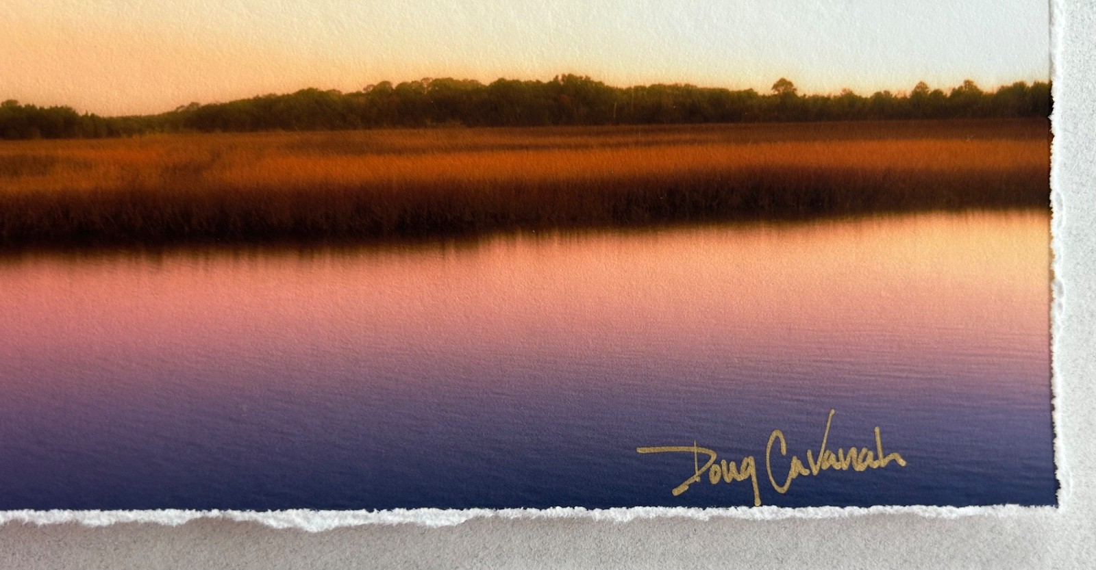 Doug Cavanah original signed matted panoramic picture “Early Morning Solitude”