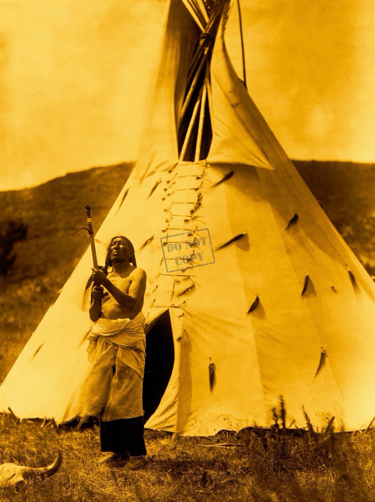 Edward Curtis Slow Bull Giclee Fine Art Print Open Edition Reproduction