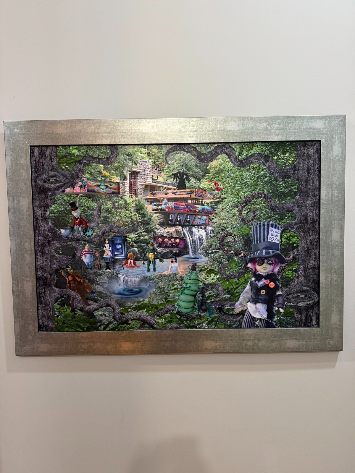 Ralph Rankin “Alice Party’s at Franks” Signed 41″ x 29″ Framed Digital