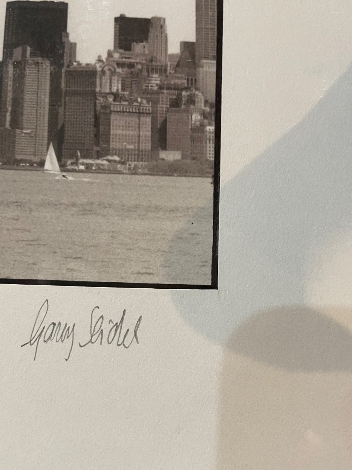Garry Seidel Signed “Lady Liberty And Twin Towers” Photo Aug. 18, 2001 Pre-9/11