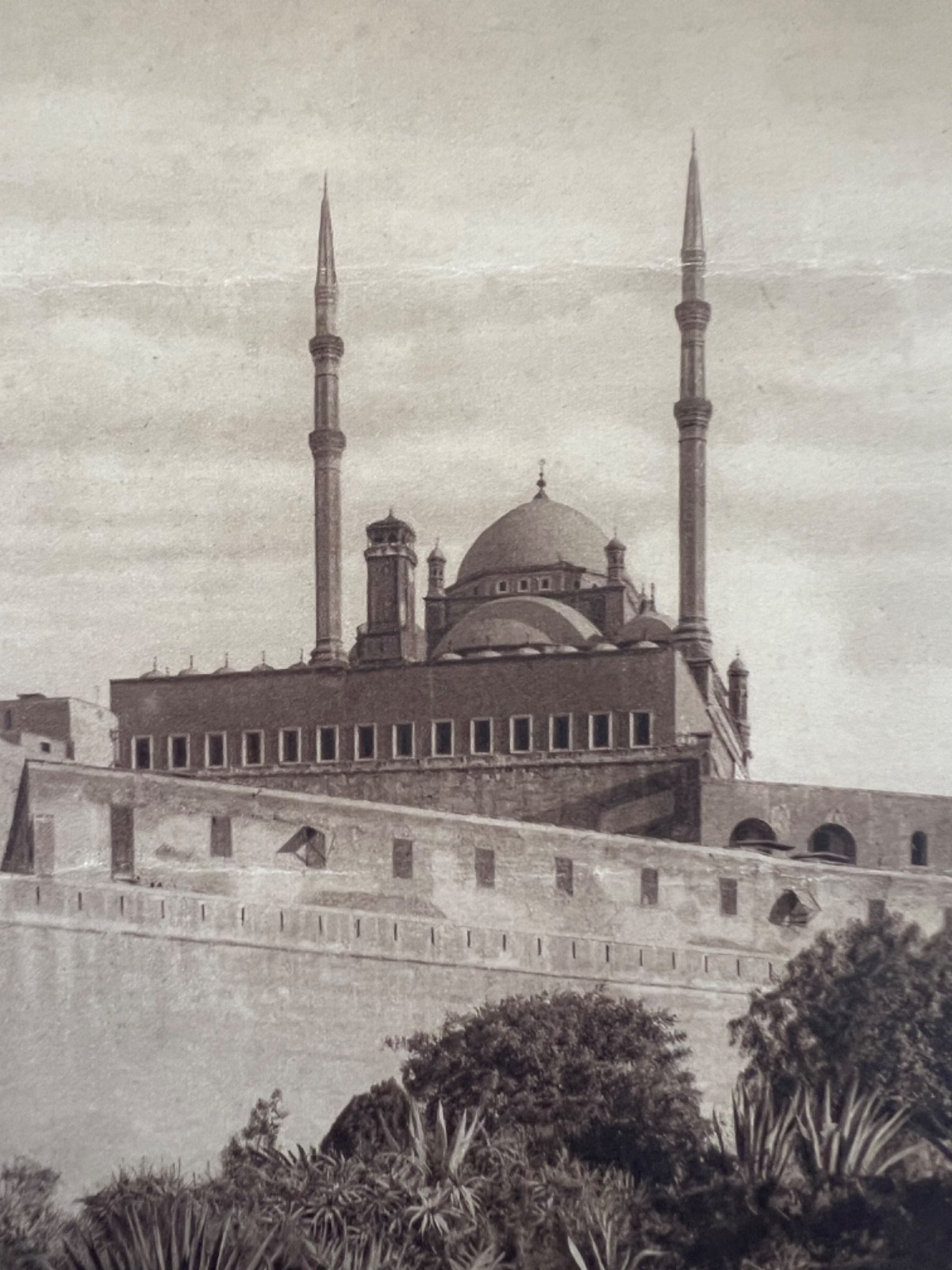 Lehnert and Landrock Antique Photo “The Citadel Cairo” w/ Matt