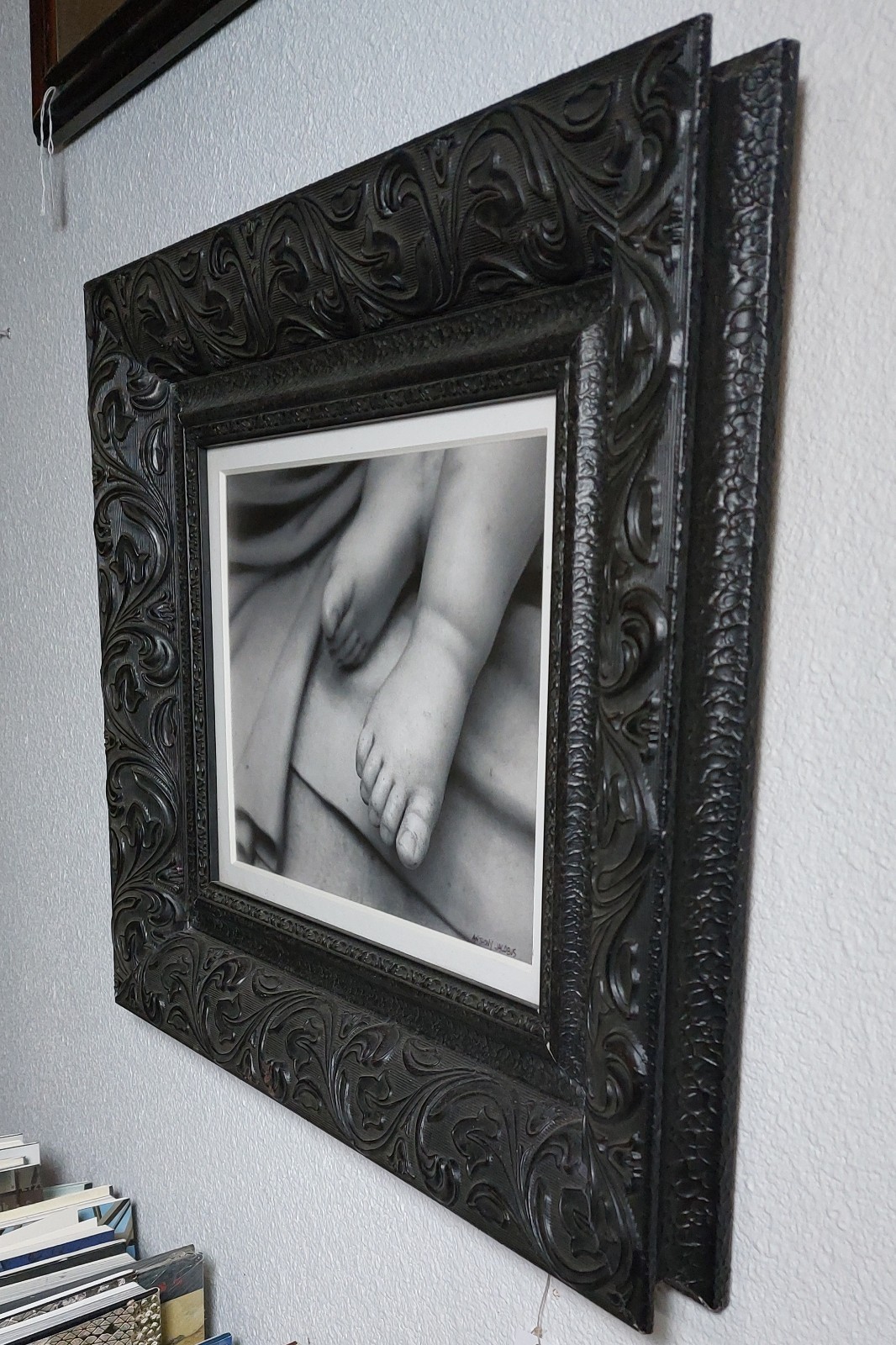 Anthony Jacobus Fine Art Photography Baby Feet Framed Monochrome Black White…