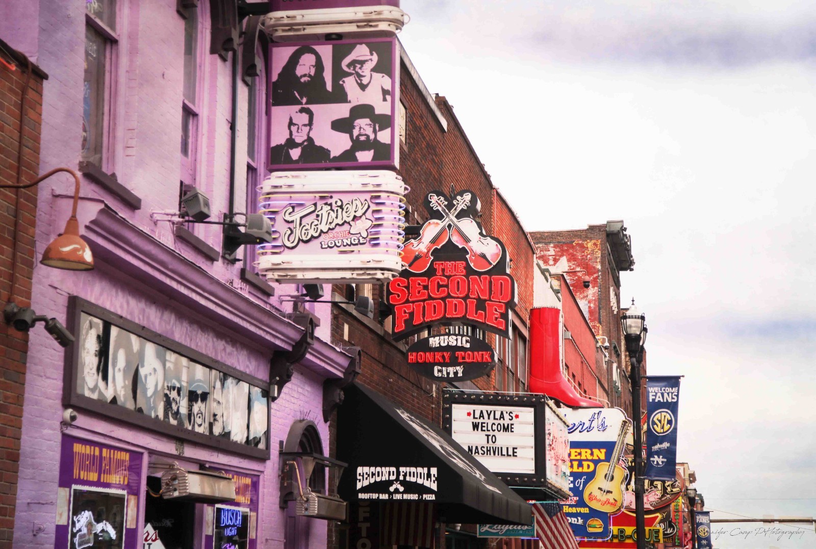 Broadway Street Nashville Tennessee Music Row Photography Print