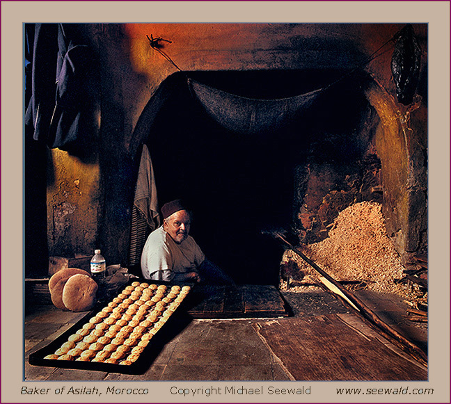 Baker of Asilah, Morocco -ORIGINAL signed and numbered by master Michael Seewald