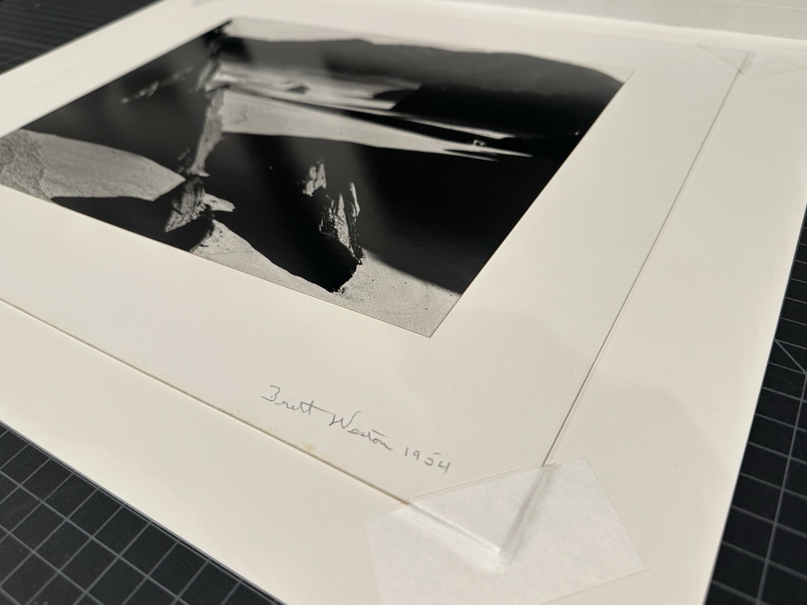 Brett Weston “Garrapata Beach 1954” Original Signed Silver Gelatin Print 11”x14”