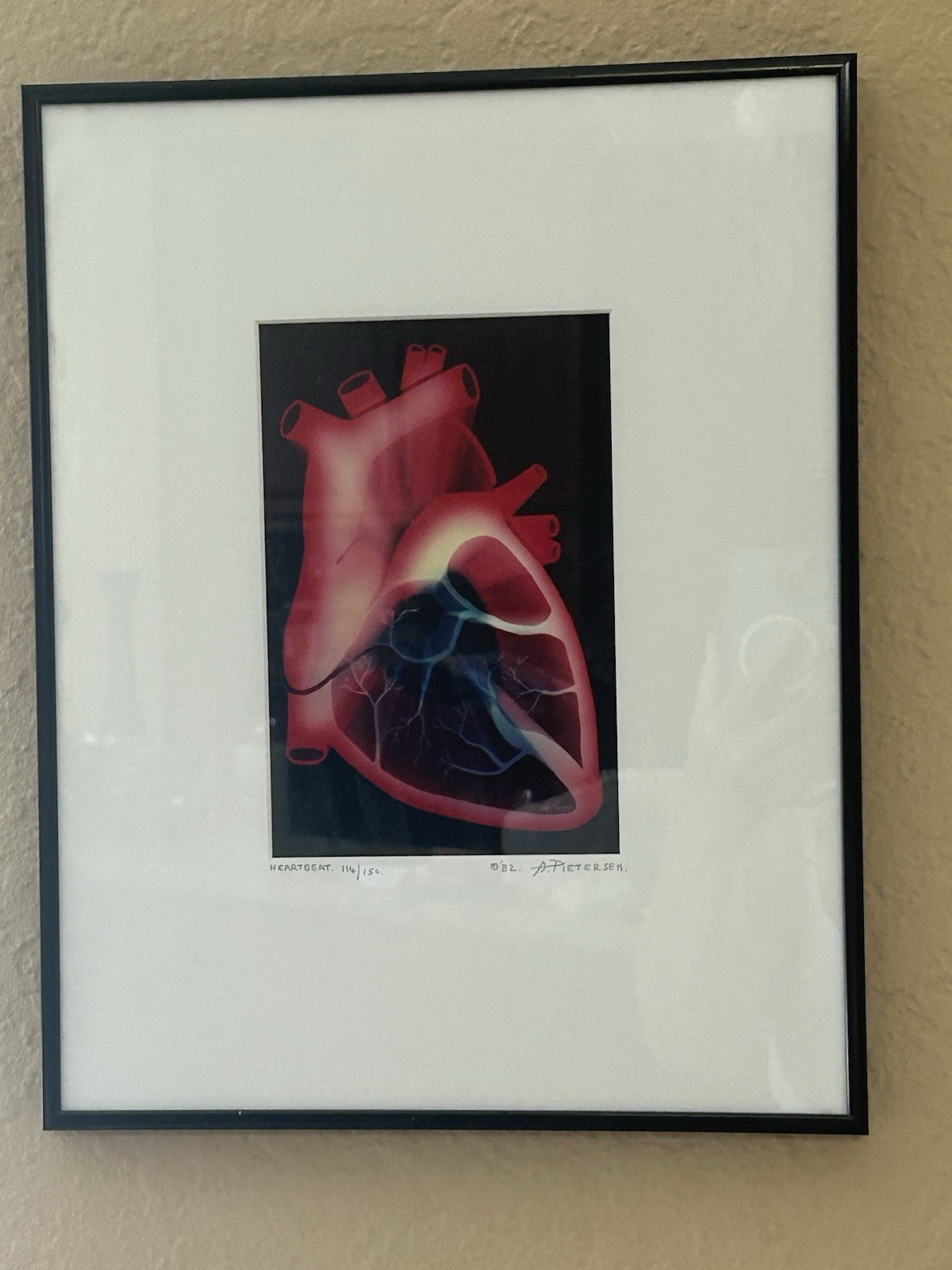 Abstract Photo Litho Matted & Framed ’82 Limit Edition 114/150 Alex Pietersen.