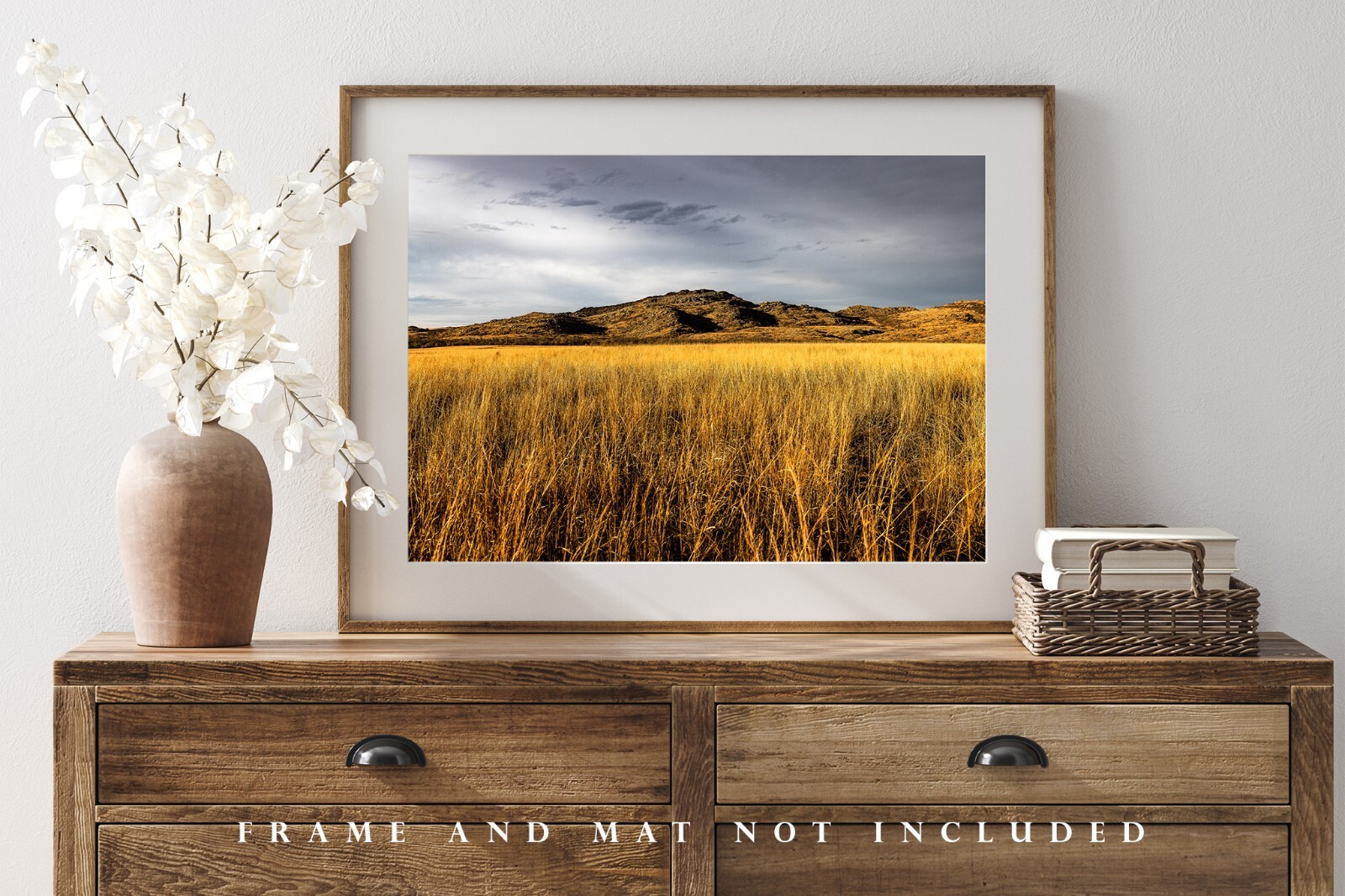 Wichita Mountains Photography Print: Oklahoma Wildlife Refuge Landscape Photo