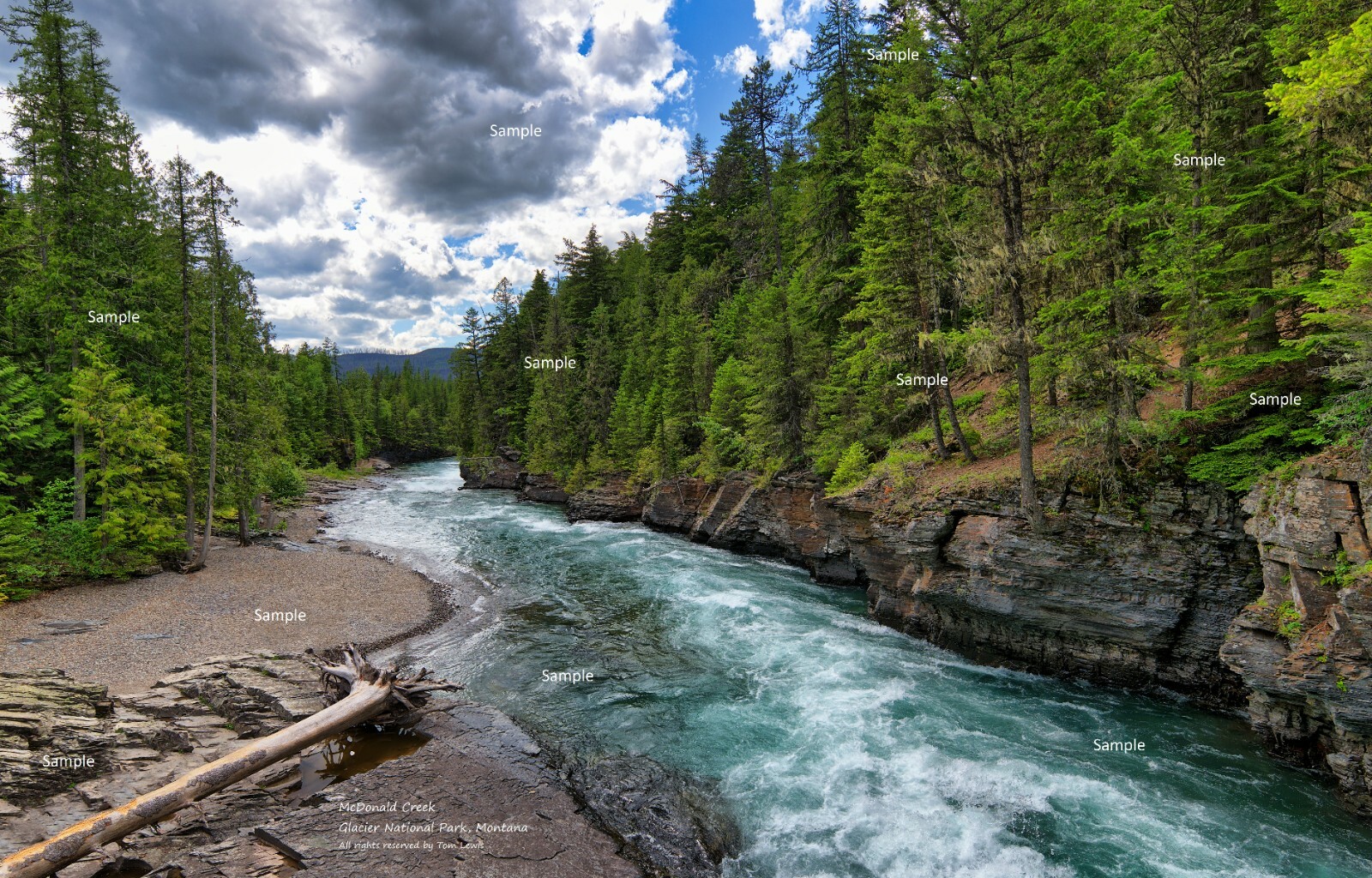 Glacier National Park Montana #4 McDonald Creek Photo Poster Print GP02