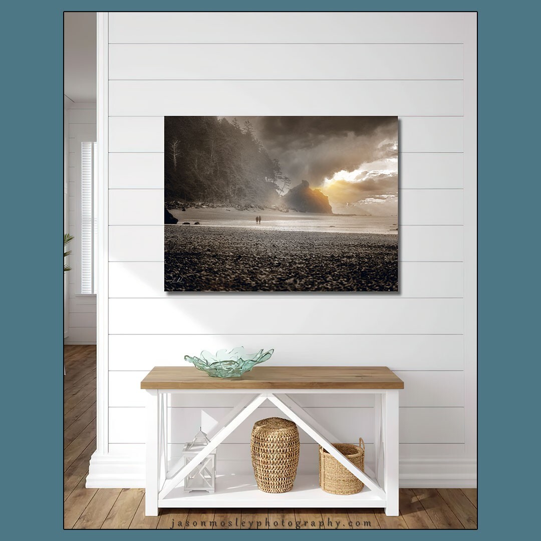 Olympic National Park Photography Ruby Beach panoramic landscape Metal 24×36″