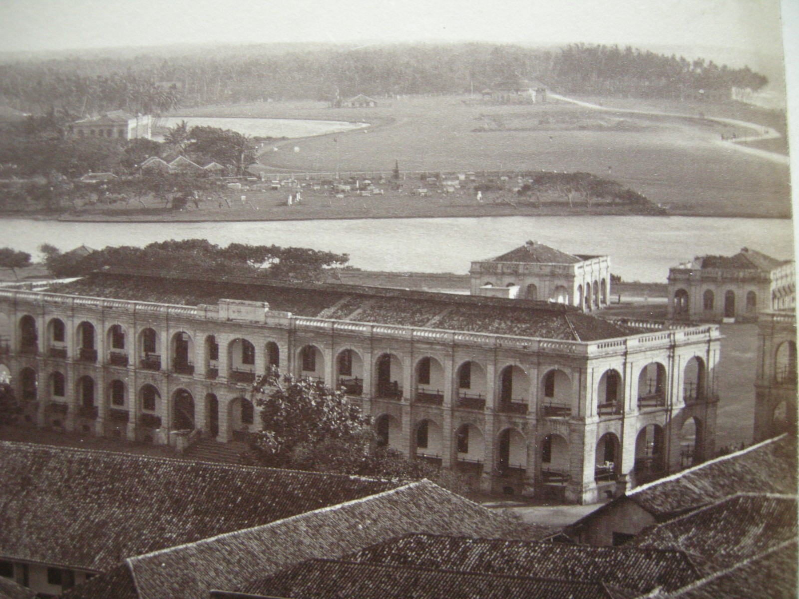 Colombo Sri Lanka Asia View Over City Albumin Print Circa 1880 Vintage