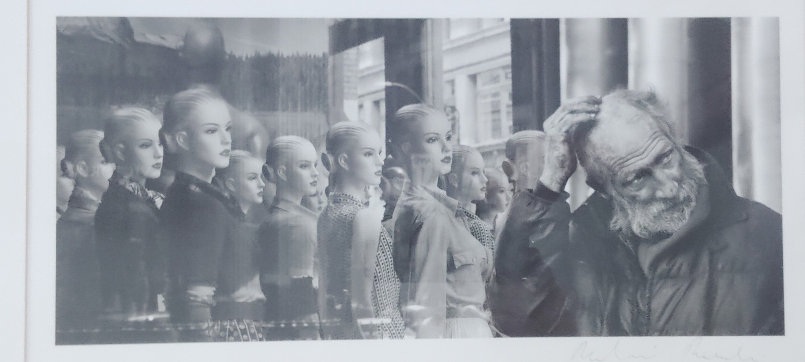 Val Proudkii/Signed Photograph/Homeless Man/Street Photography/Art/Framed/14×22