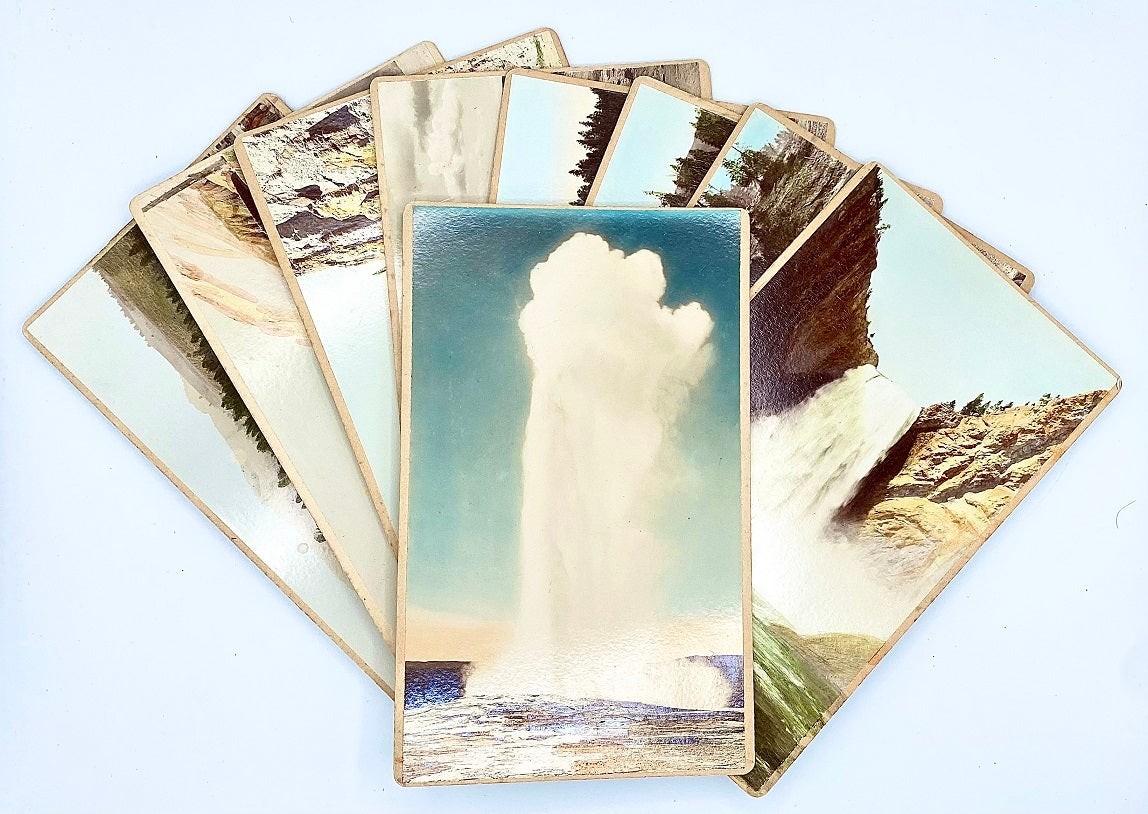 Frank Jay Haynes / Water Color Photographs Hand Painted Yellowstone National