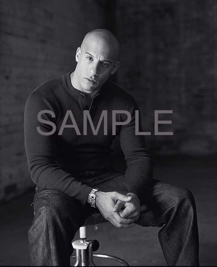 Vin Diesel – B/W – Modern Archival Fine Art Print 8.5×11