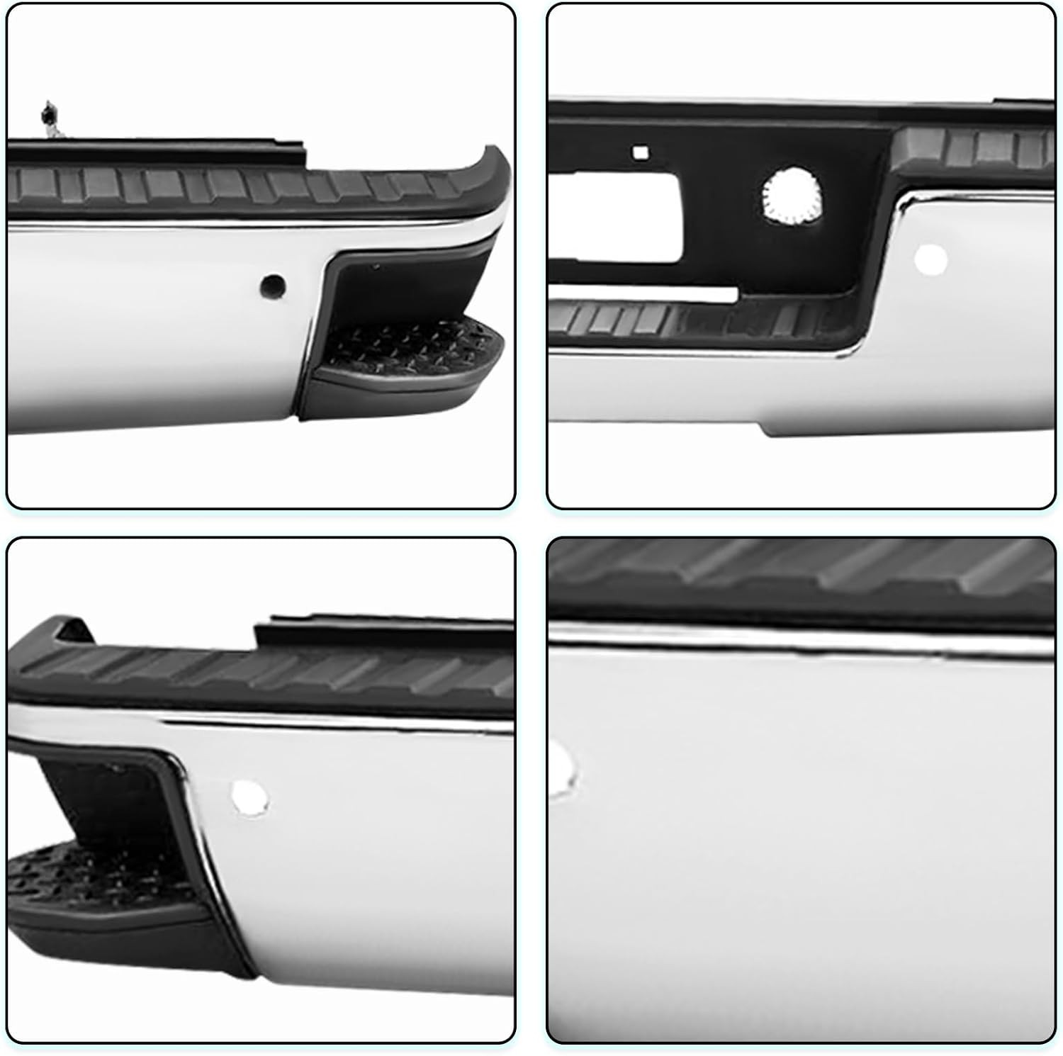 Rear Bumper for 2014-2018 Chevy Silverado GMC Sierra 1500 Pickup | Fleetside Bac