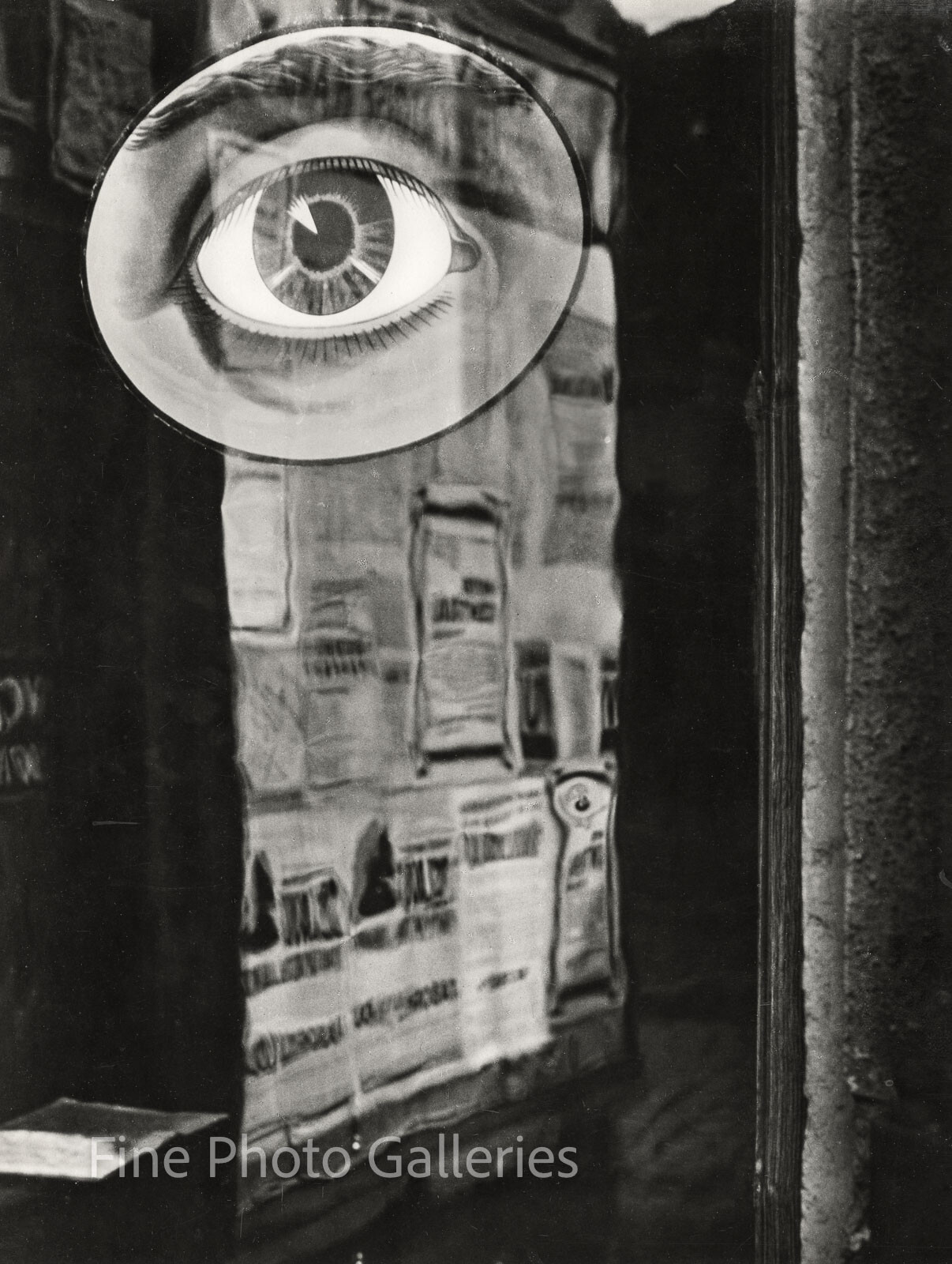 1932/1950 Original JAROMIR FUNKE Surreal Eye Time Cycles Large Silver Gel Photo