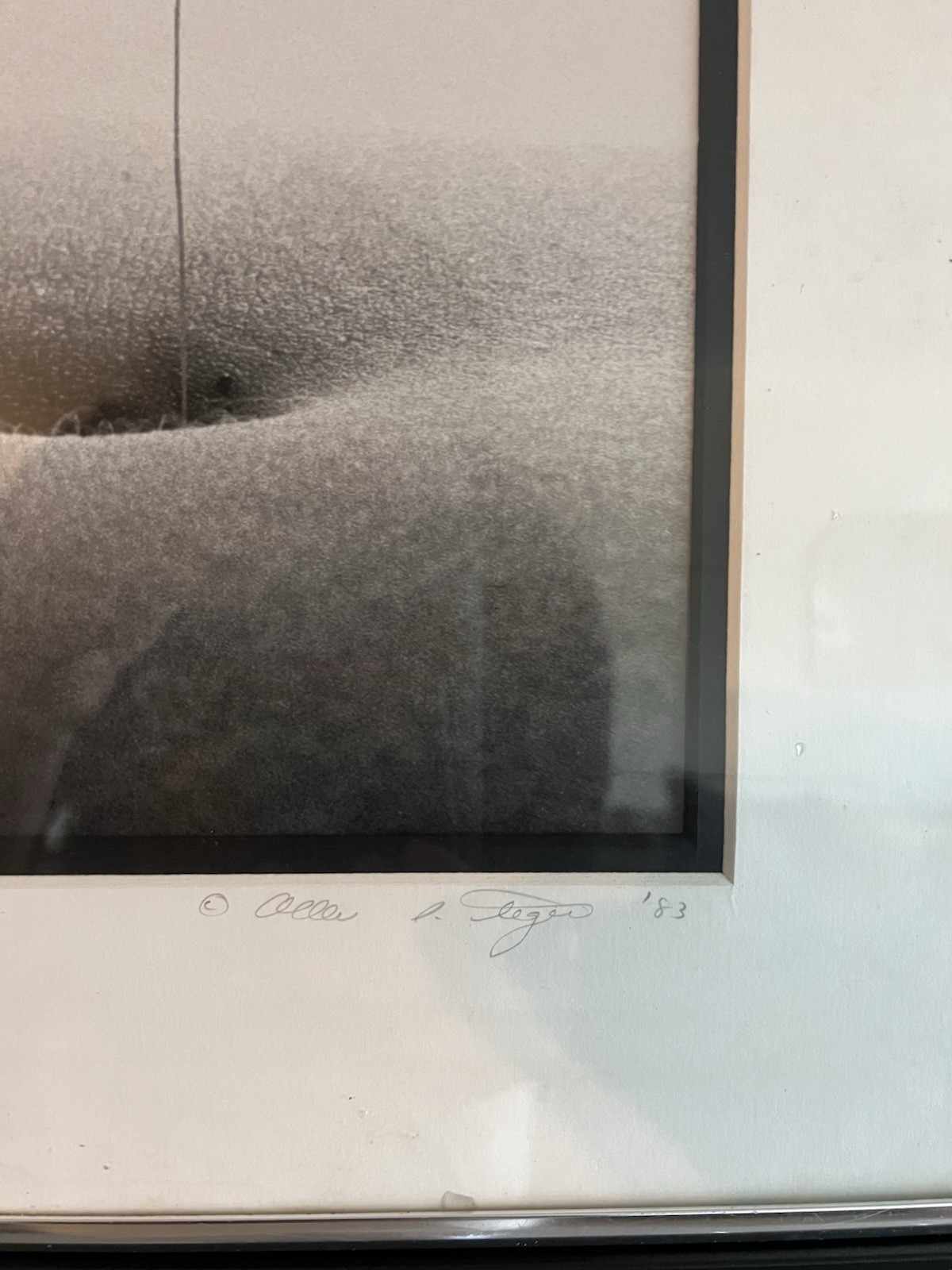 Allan I Teger Signed Framed Photograph Bodyscapes 3/250 1983 Surreal Art 20×16