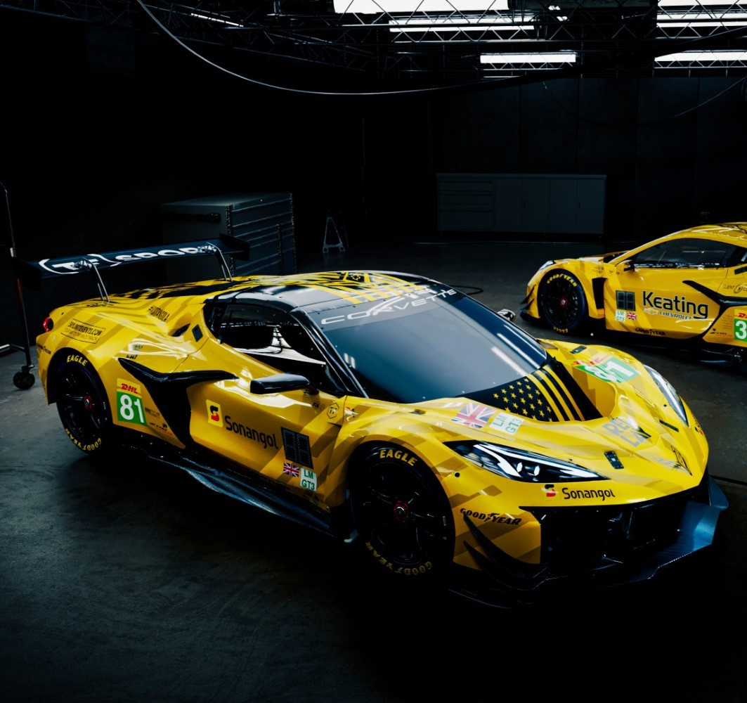 Chevrolet Corvette Z06 GT3.R 5.5L V8 #81 3rd 2025 LMGT3 Class 24h Le Mans in 1:1