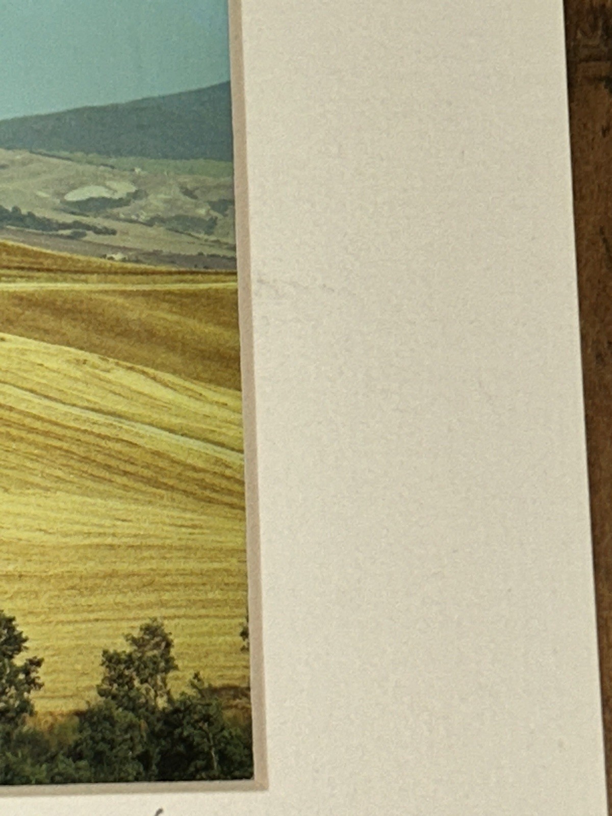 VTG Italian Photograph Tuscany (5×7) CHAPEL IN THE HILLS Murphy Matted 8”T 10”W