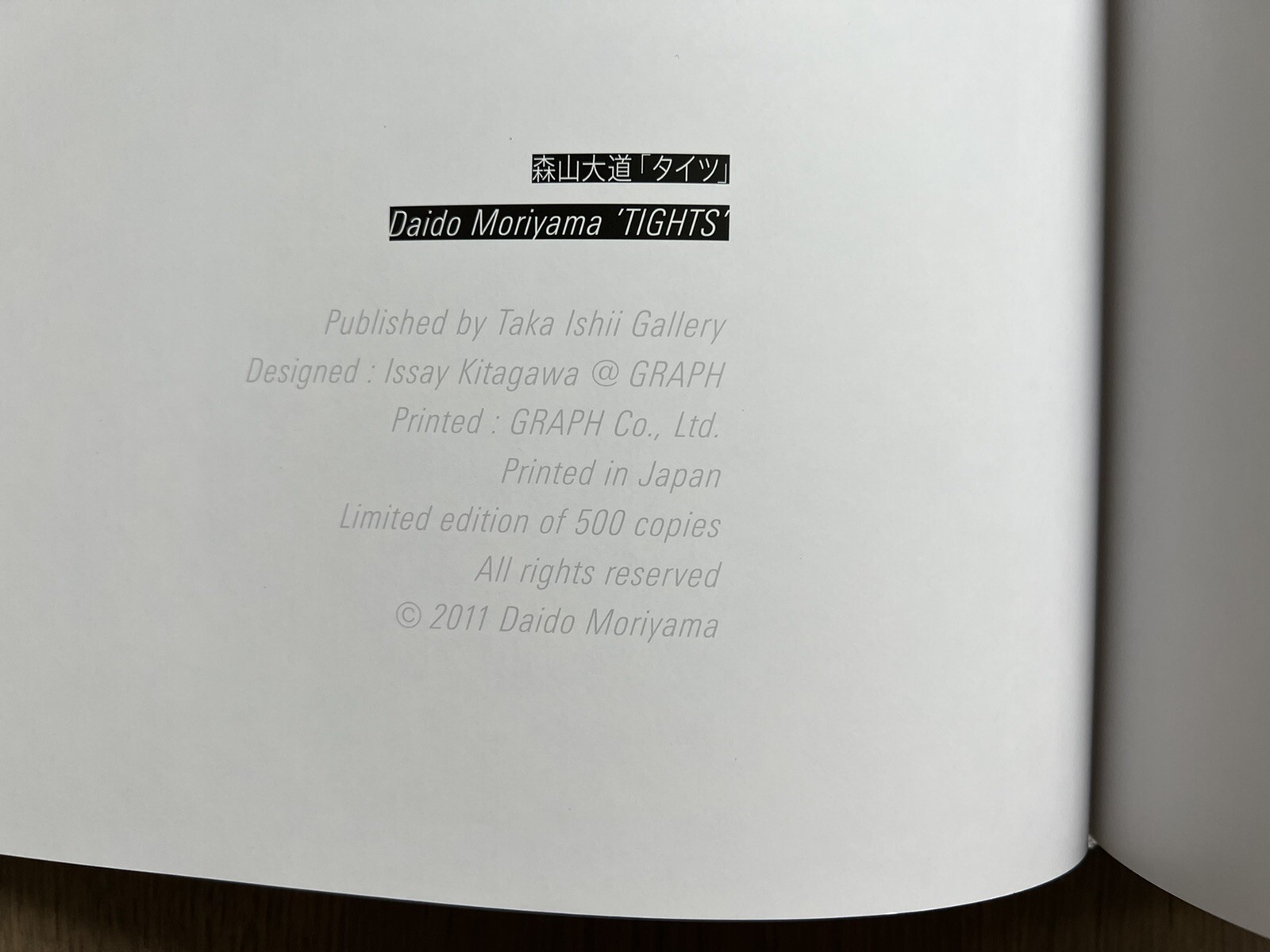 🎈SupRARE! Daido Moriyama – Tights, First Limited Edition, 2011, HC, Japan Araki