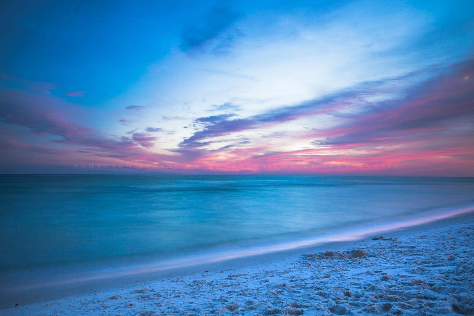 Gulf Coast Beach Sunset Destin Florida Coastal Seascape Photography Print