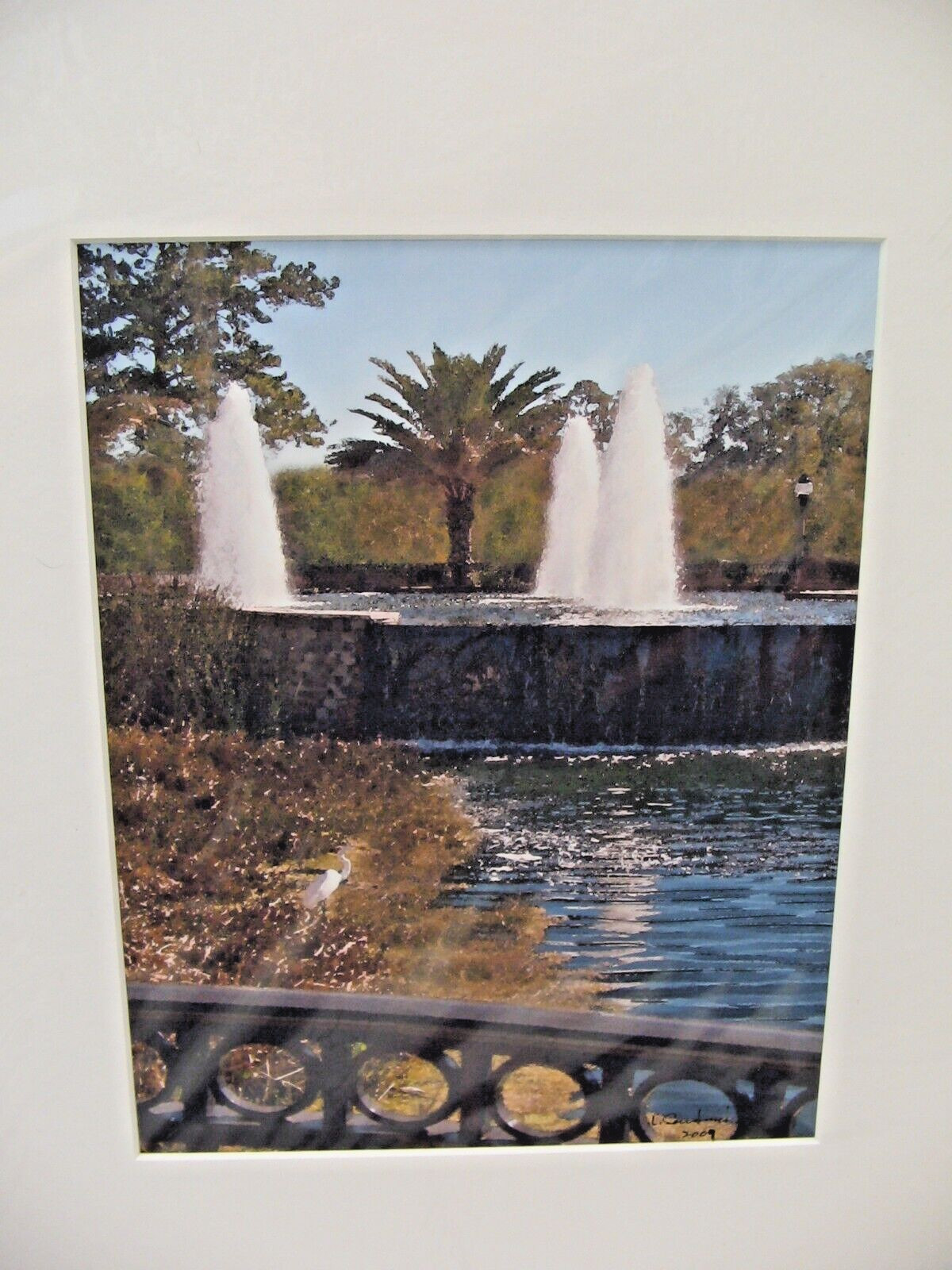 ART PHOTOGRAPHY Fountain View Color Matte Paper 16×20 By Larry Santucci