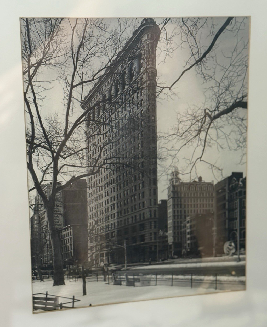 Christopher Bliss “NYC Scenes” Flatiron Building NYC Black & White Photo Framed