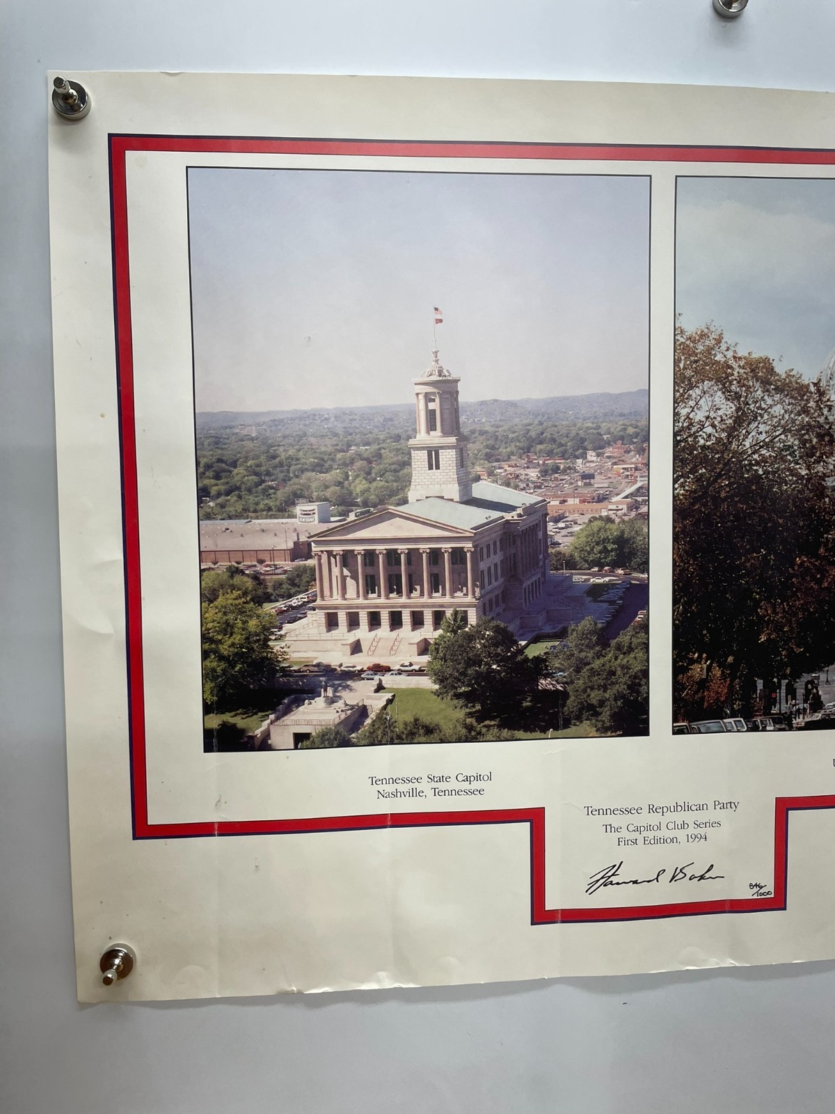 1994 Tennessee Republican Party Capitol Club Series Poster 16×21