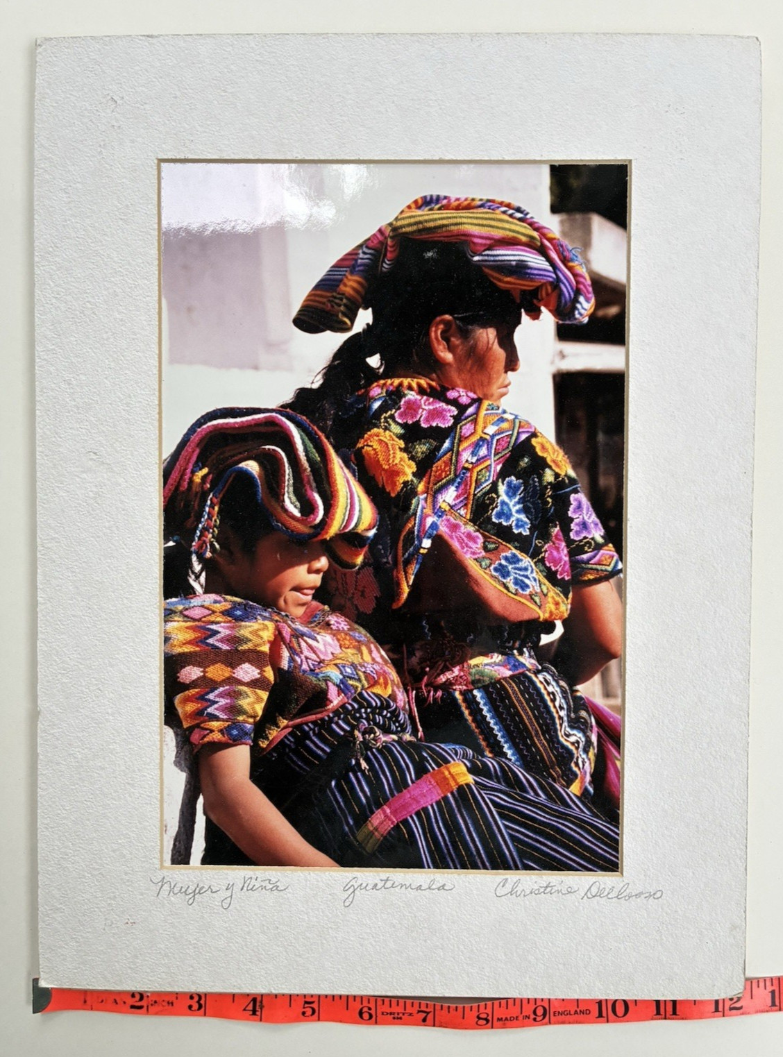 Christine Dellosso Art Photography Guatemala Travel Mujer y Nina 12 x 16 Matted