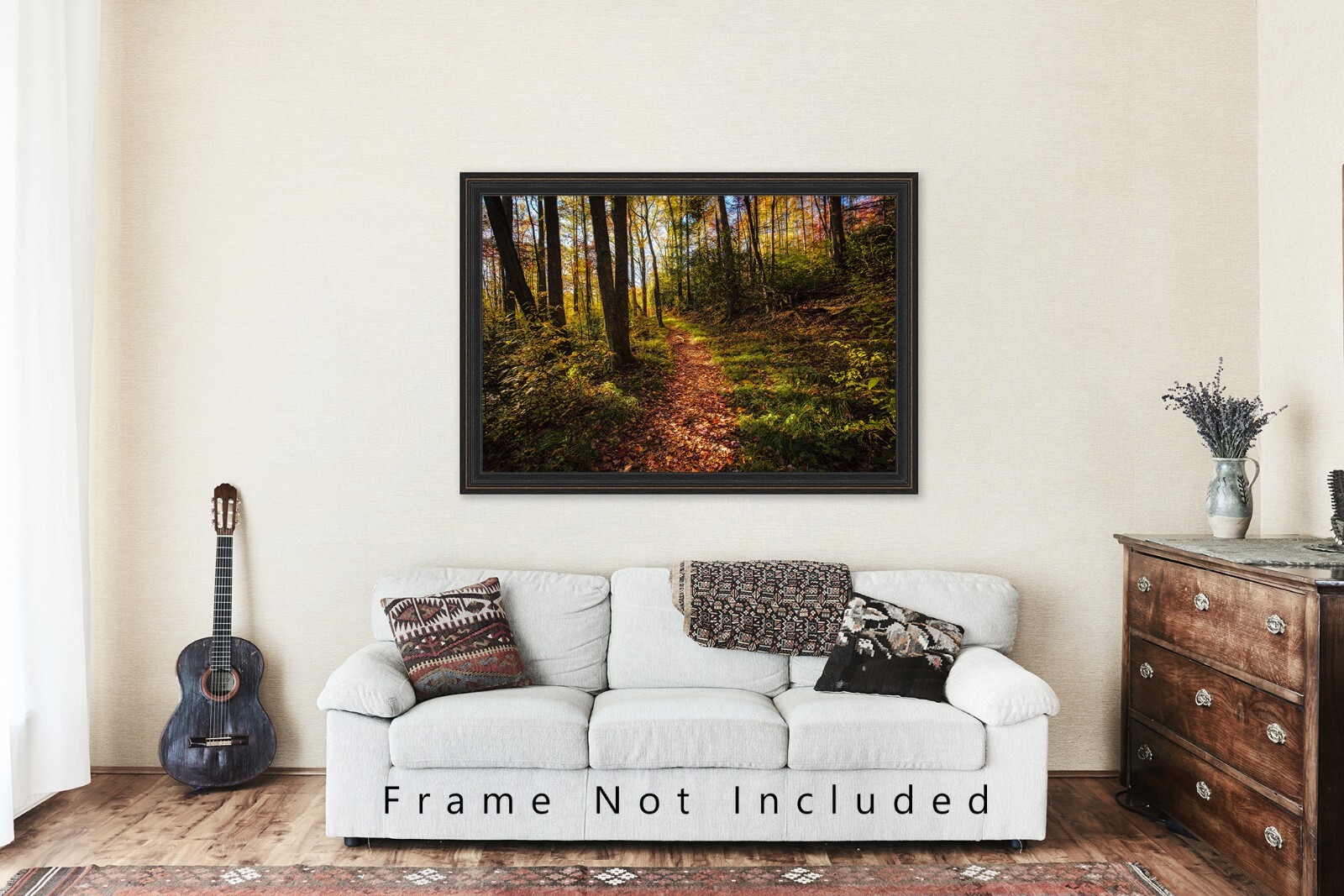Great Smoky Mountains Photography Print – Hiking Trail in Forest in Tennessee