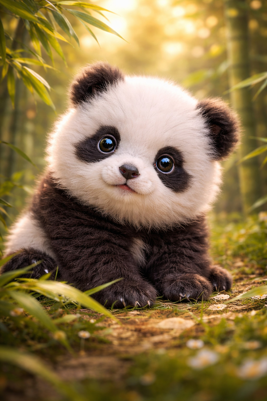 Portrait Panda Baby Picture Digital Image Picture Photo Background Desktop Art