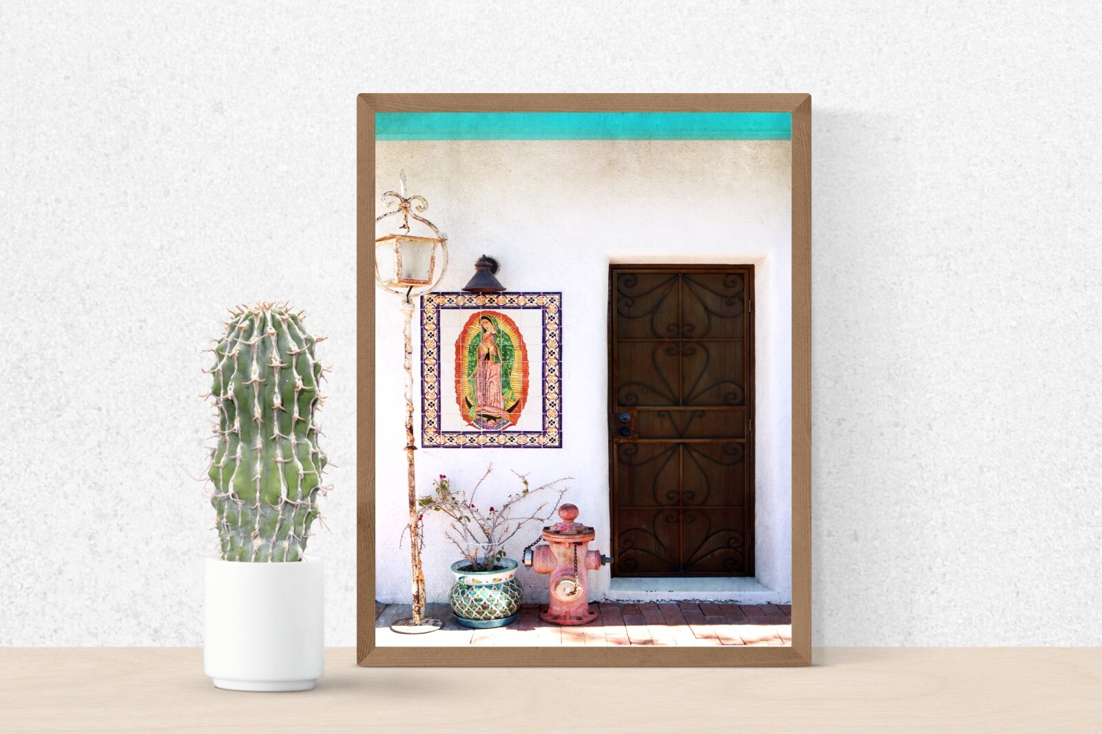 Tucson Arizona, Barrio Viejo Neighborhood Front Door – Wall Art Photography