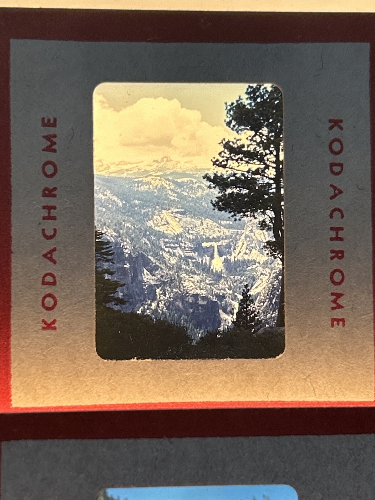 Kodachrome Red Border Lot Of 40 1950’s Yosemite Falls Trip 35mm Color Slides