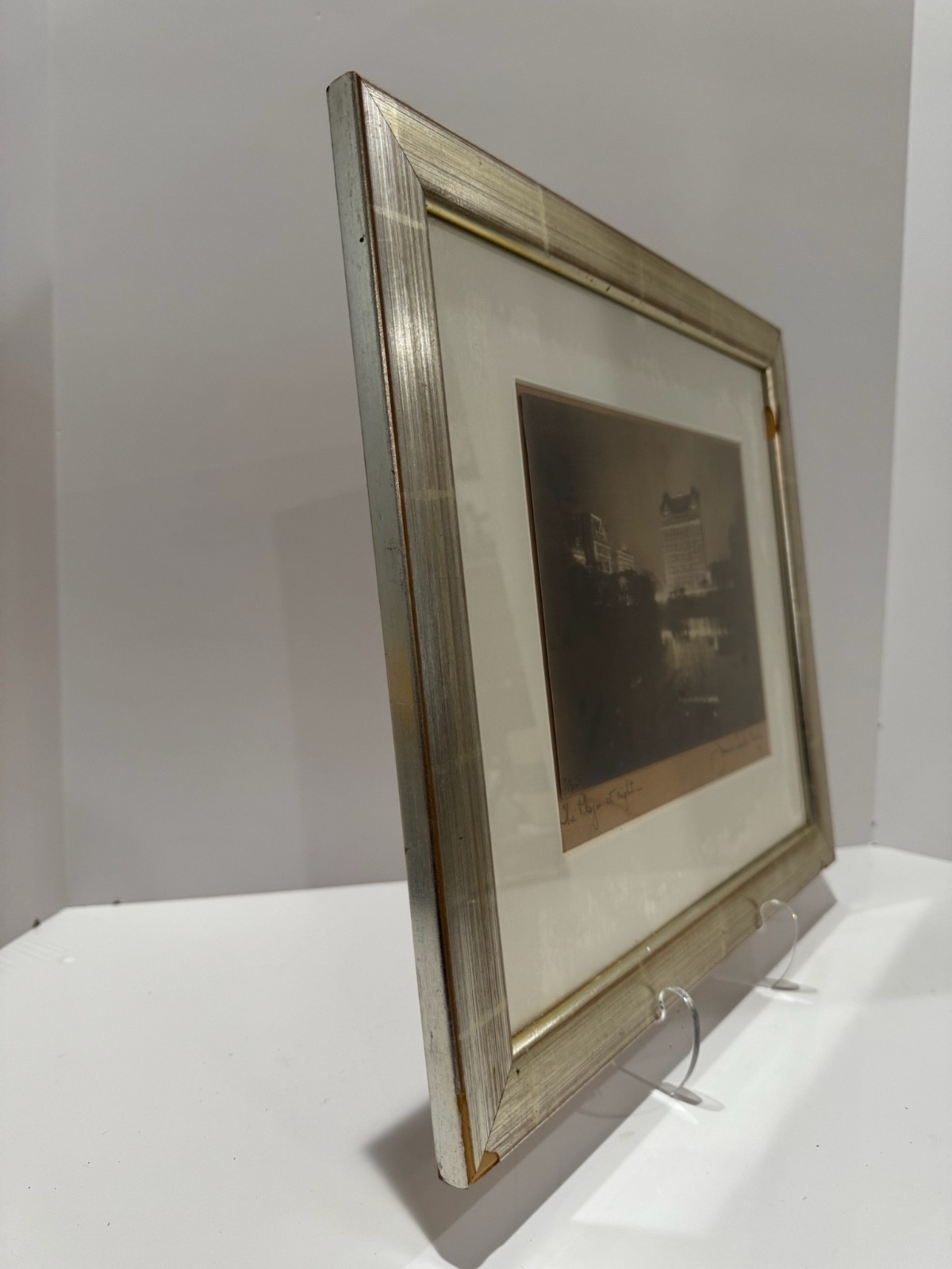 Jessie Tarbox Beals Signed Photograph The Plaza at Night New York City