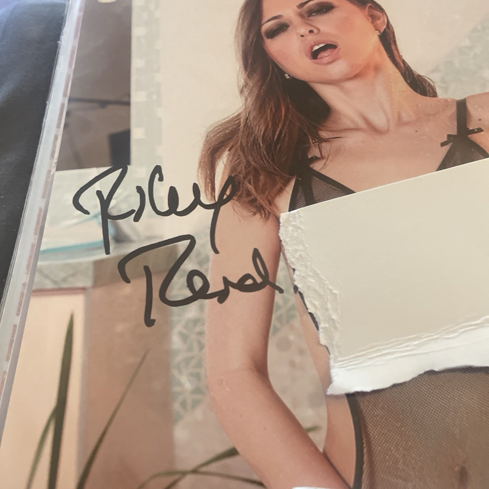 Riley Reid Autographed 8×10 Photo Pornstar Adult Model COA TTM Plus Riley Card