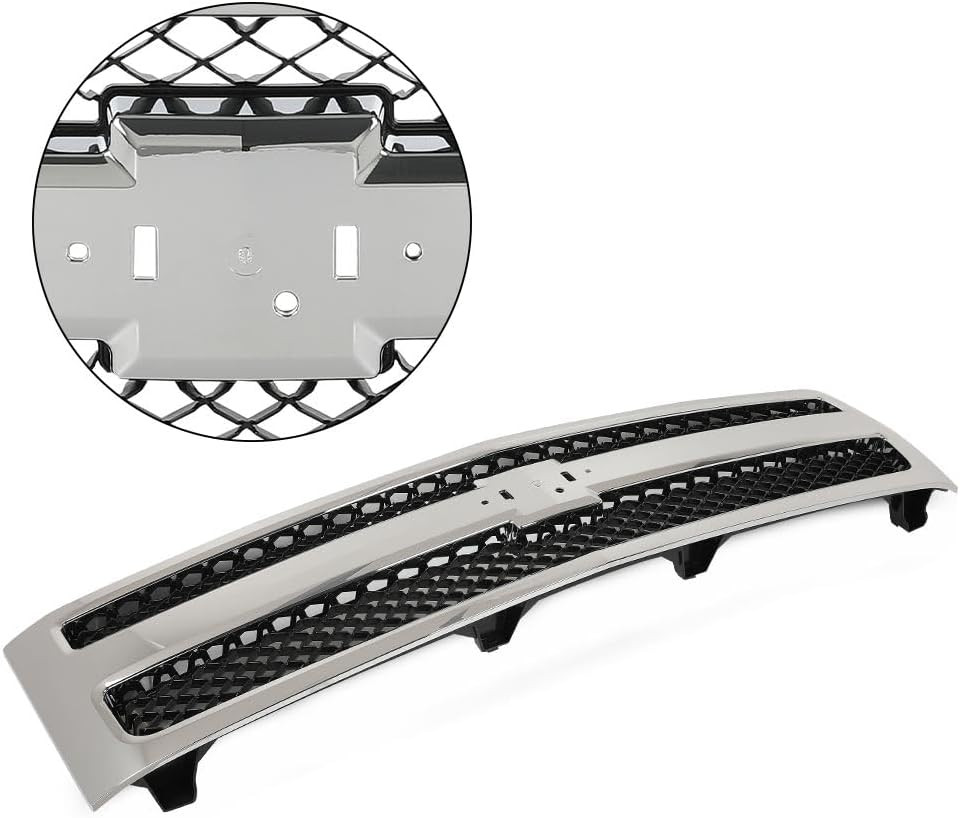 Chrome Truck Grill 25810707 19303978 Front Bumper Grille Insert | Compatible wit