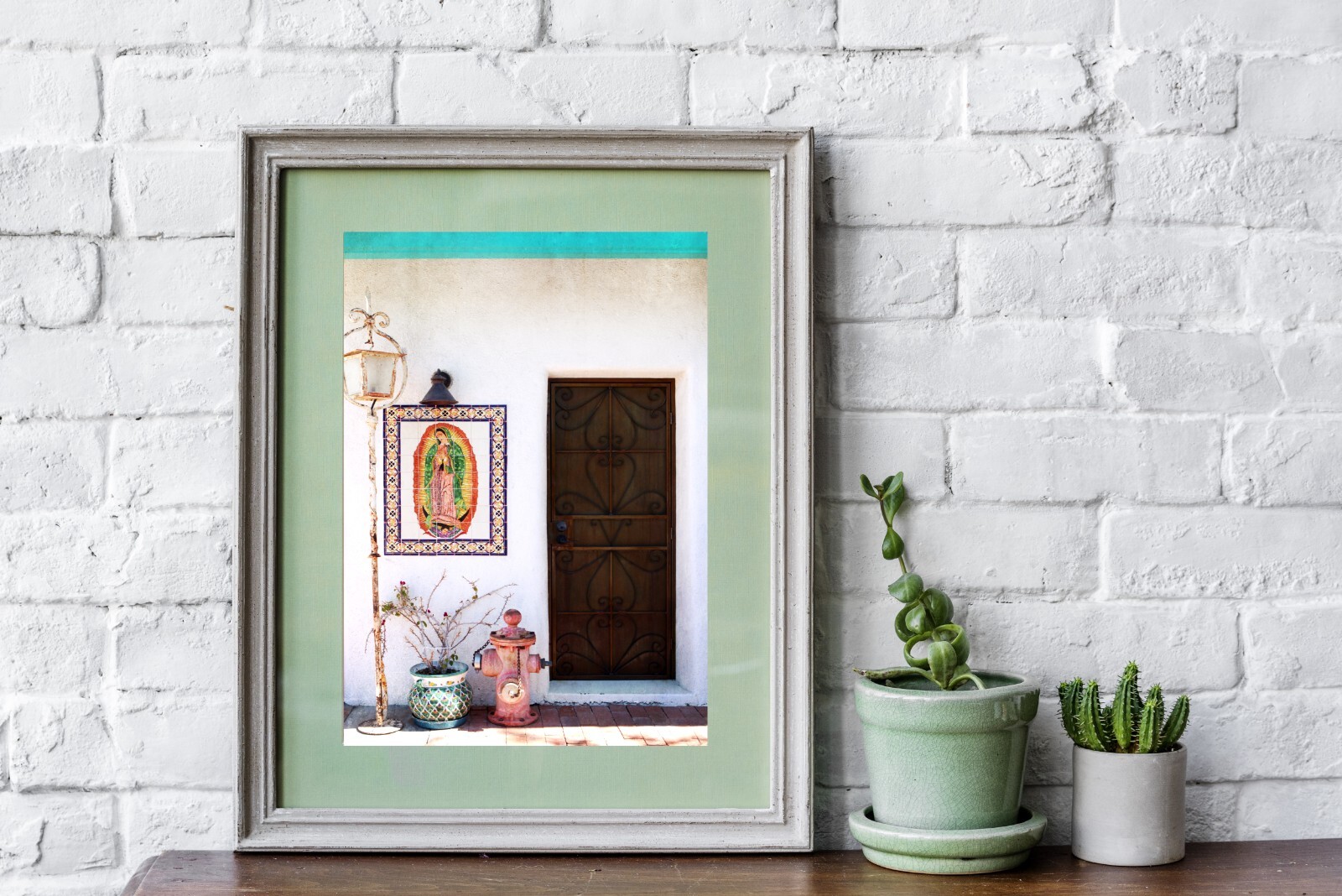Tucson Arizona, Barrio Viejo Neighborhood Front Door – Wall Art Photography