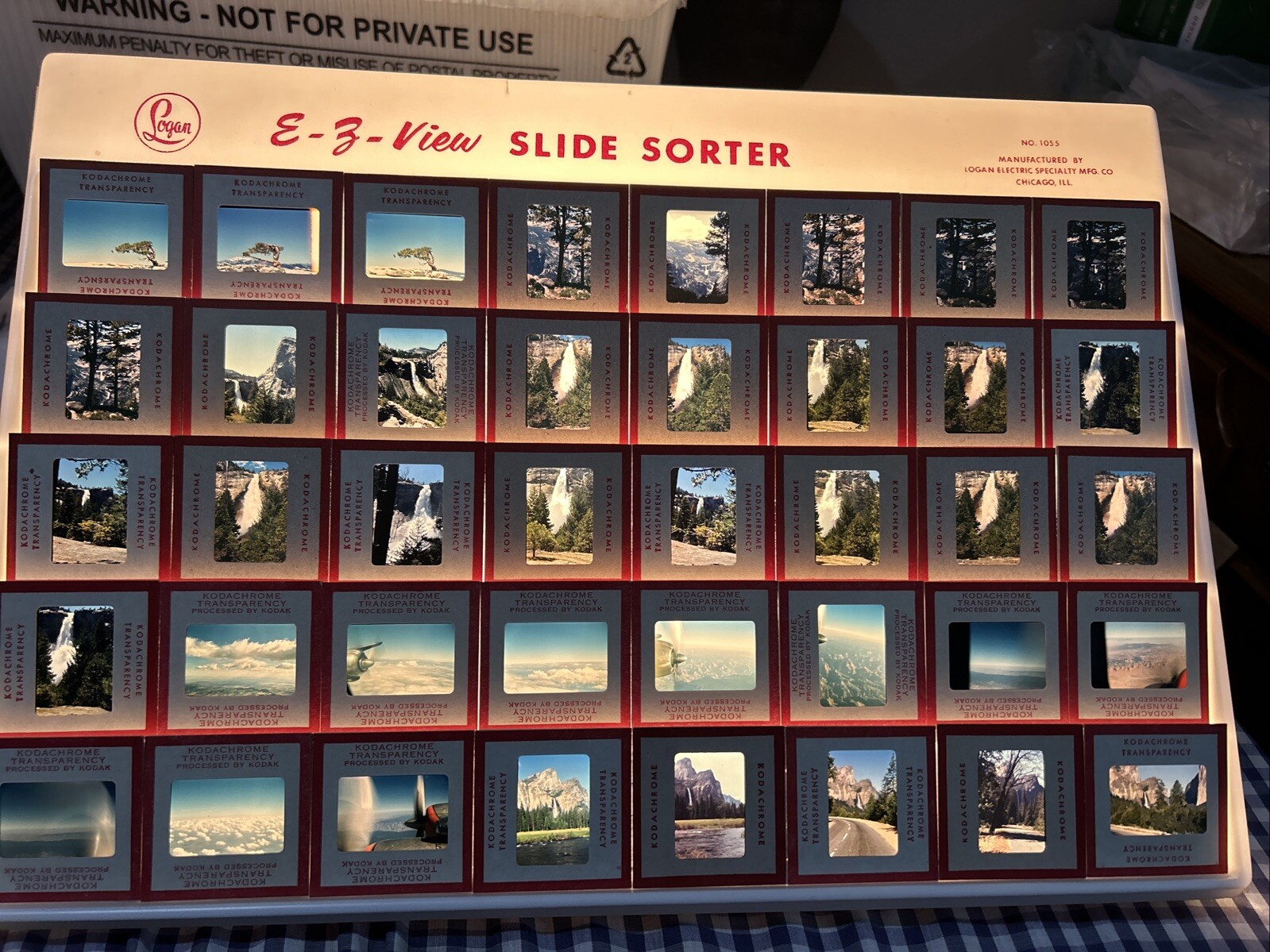 Kodachrome Red Border Lot Of 40 1950’s Yosemite Falls Trip 35mm Color Slides