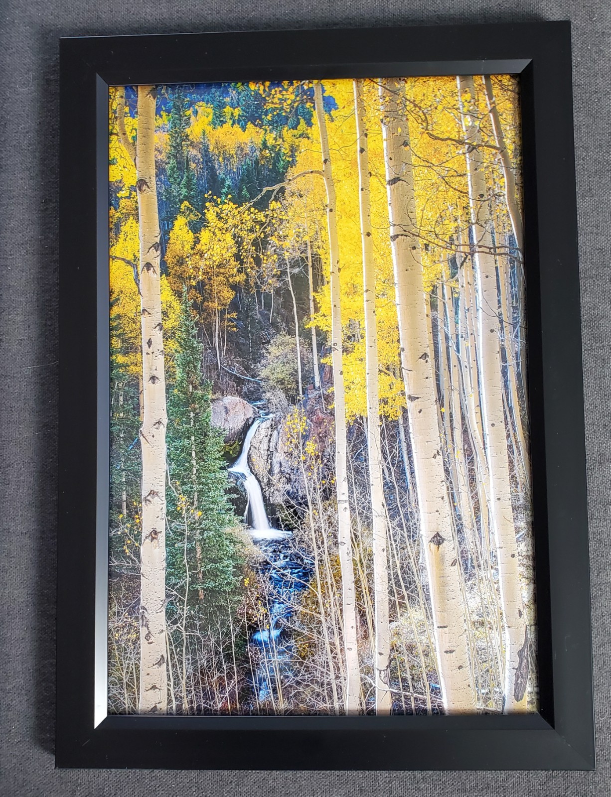 Michael Underwood Large Signed Photograph Of Nellie Creek Falls, Colorado