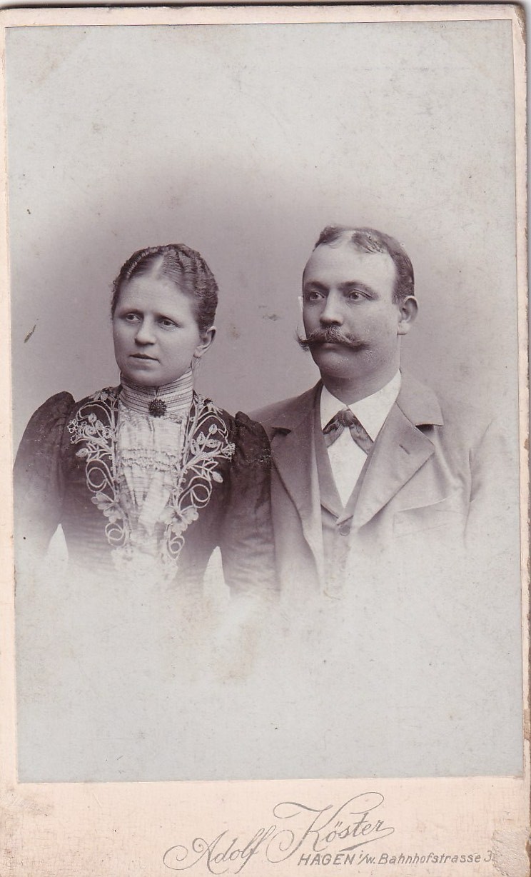 CDV – couple portrait – Hagen i.W. 1900/10