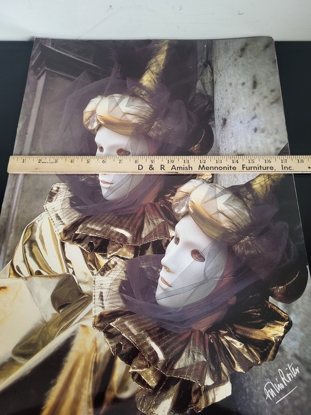 Italian Fulvio Roiter Photograp Print Lot Of 6 Venezia Maschere Di Carnevale