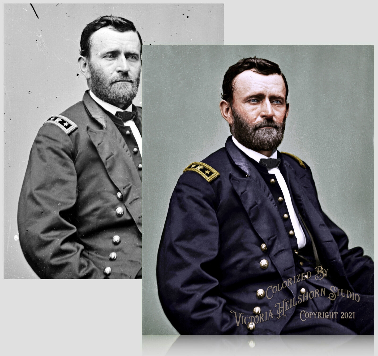 New Colorized Photo Poster: Union Civil War Gen. Ulysses S. Grant — 6 Sizes!