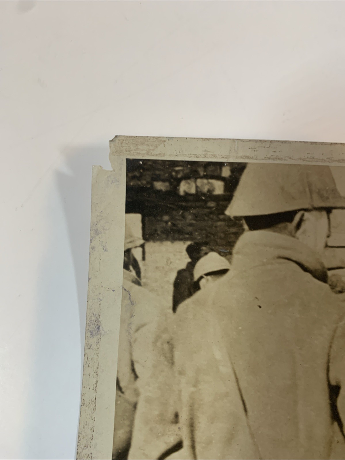 WWII Real 8.5” X 6.5” Photo American Troops “Questioning German Prisoners”