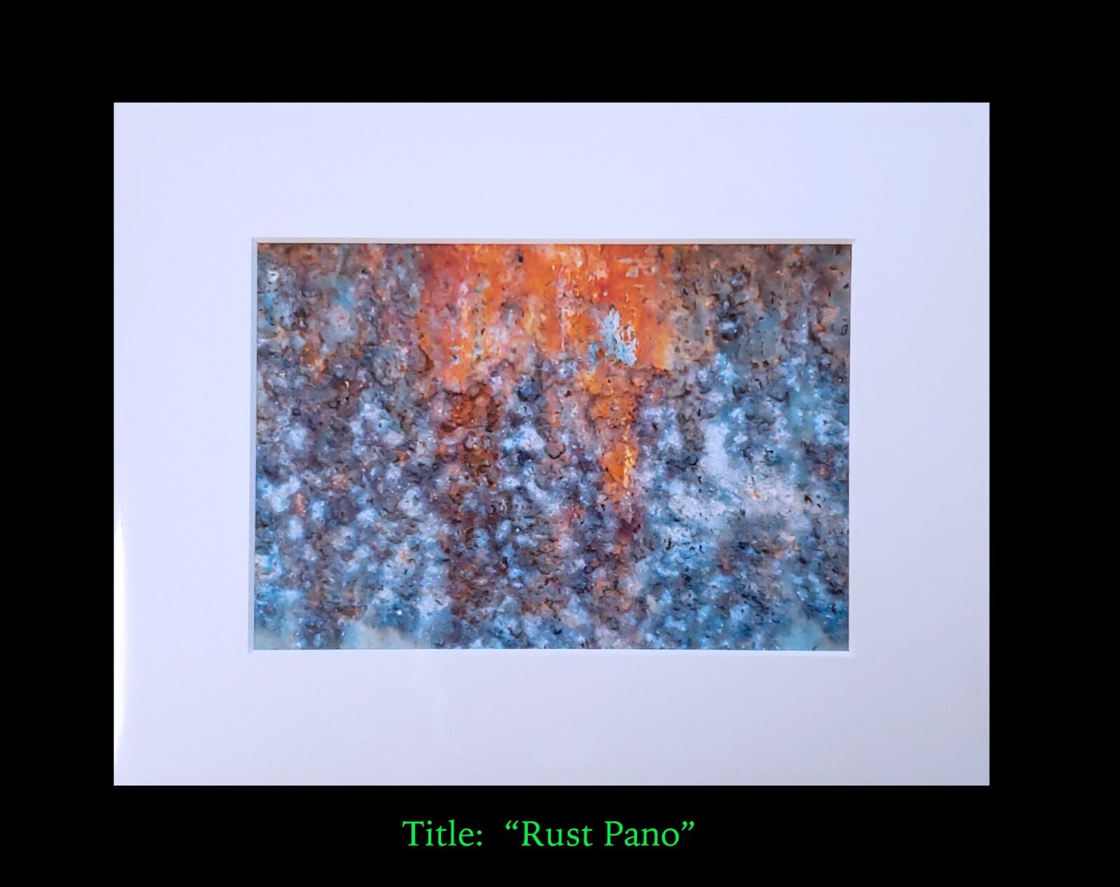 matted photograph, 5″x7″ print, mounted 3/16″ foam with 8″x10″ single white mat