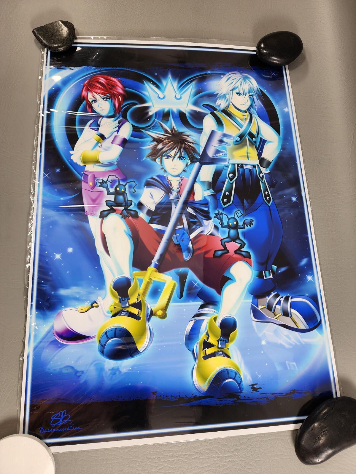 Kingdom Hearts Mini Photo Poster 19″ x 13″ – Artist Bassanimation – Rare