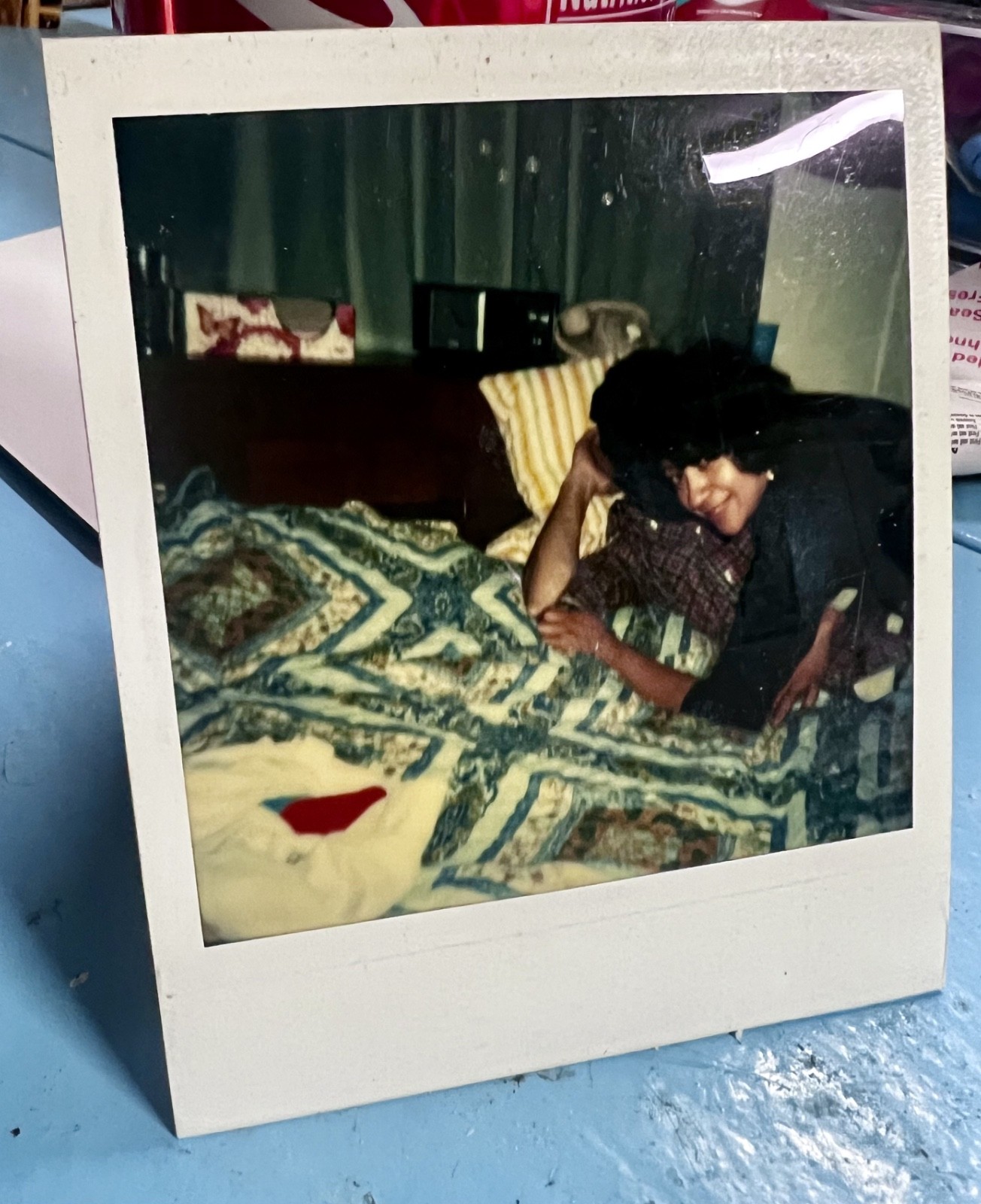 Polaroid Photo Vintage ” She Turns aBoy into a Man ” Urban Photography 1988