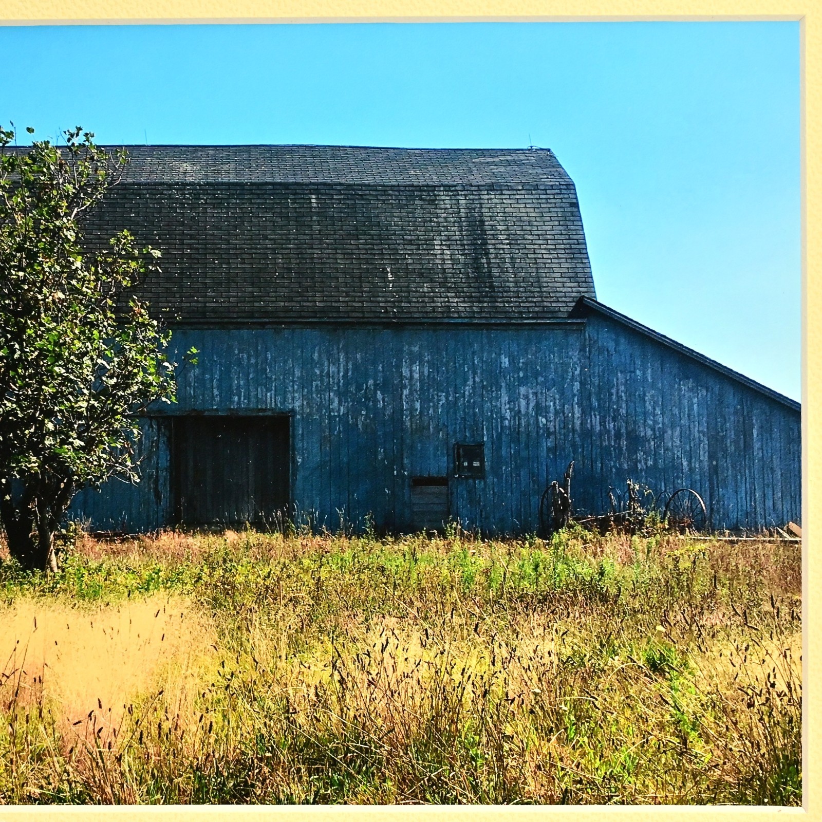 MICHAEL RAY Original Vintage Signed Long Island Landscape Barn Photograph Print