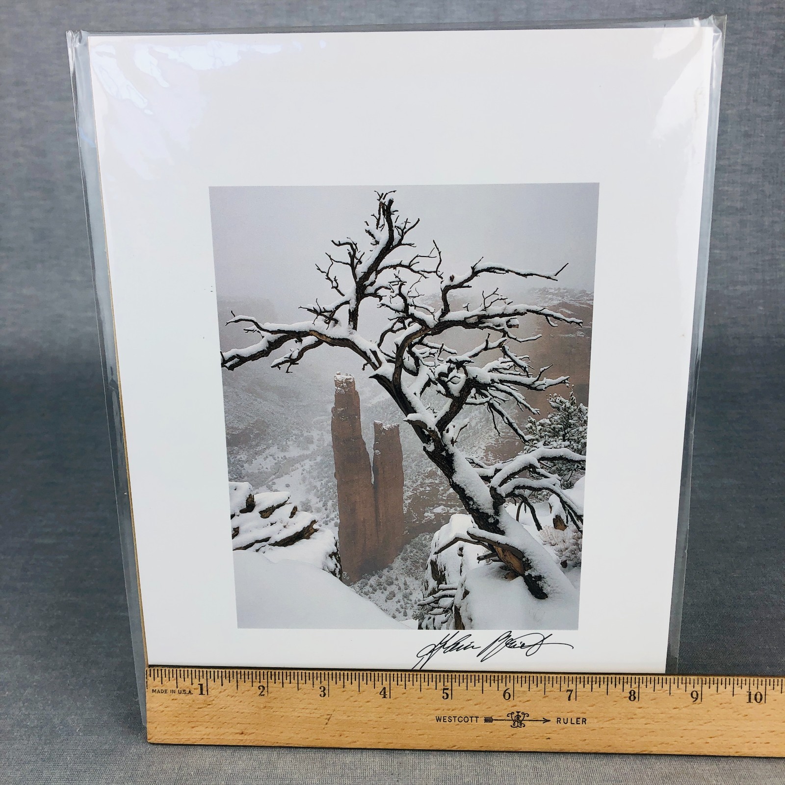 Art Photography Canyon de Chelly JANUARY SNOWSTORM Spider Rock Alain Briot Signd